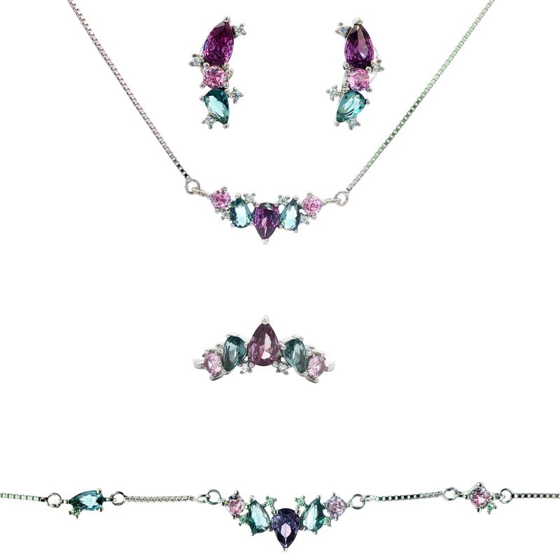 OS Set Multi Colored Shaped Stone