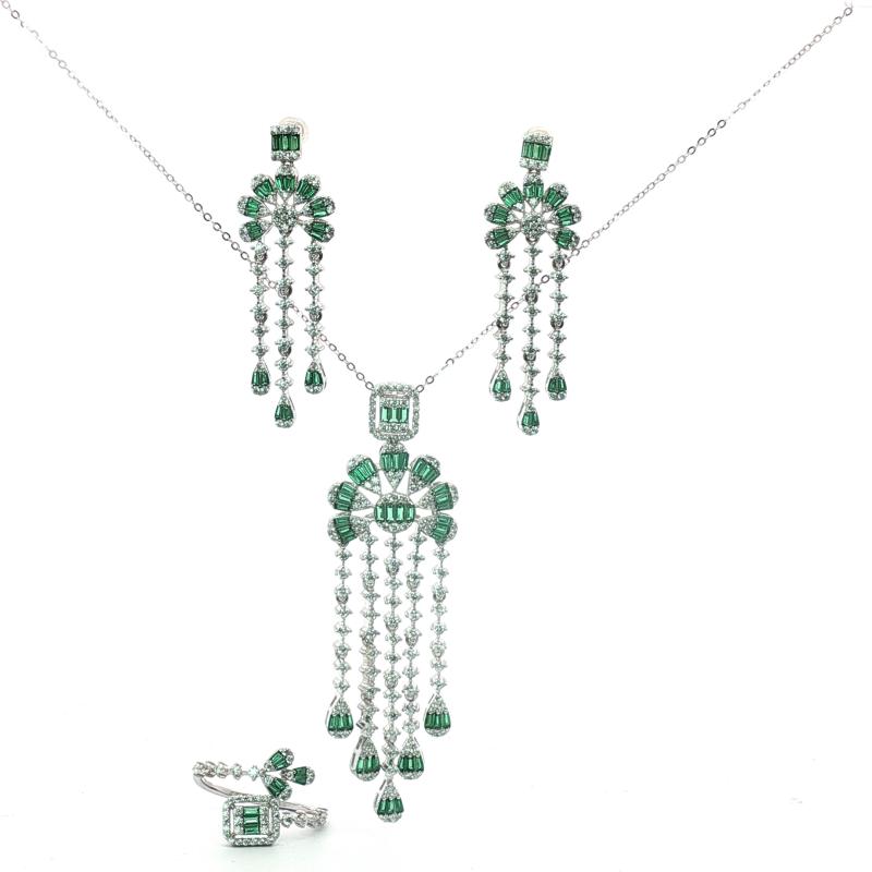 OS Set Colored Square With Drop Flower