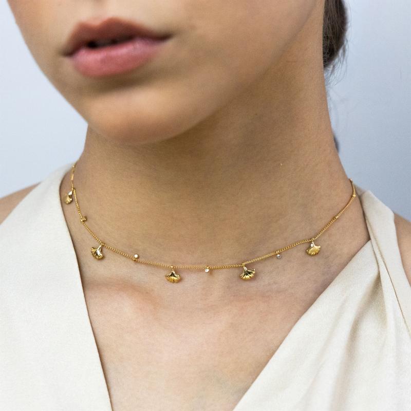 Seashells W Stones Choker