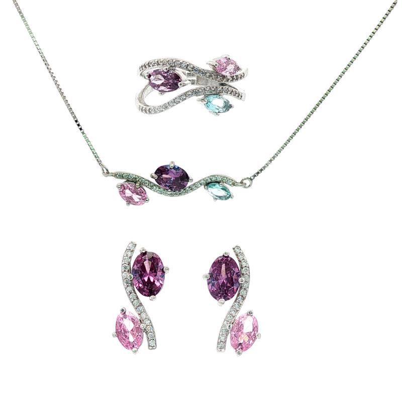 OS Set Multi Coloured Oval Stones