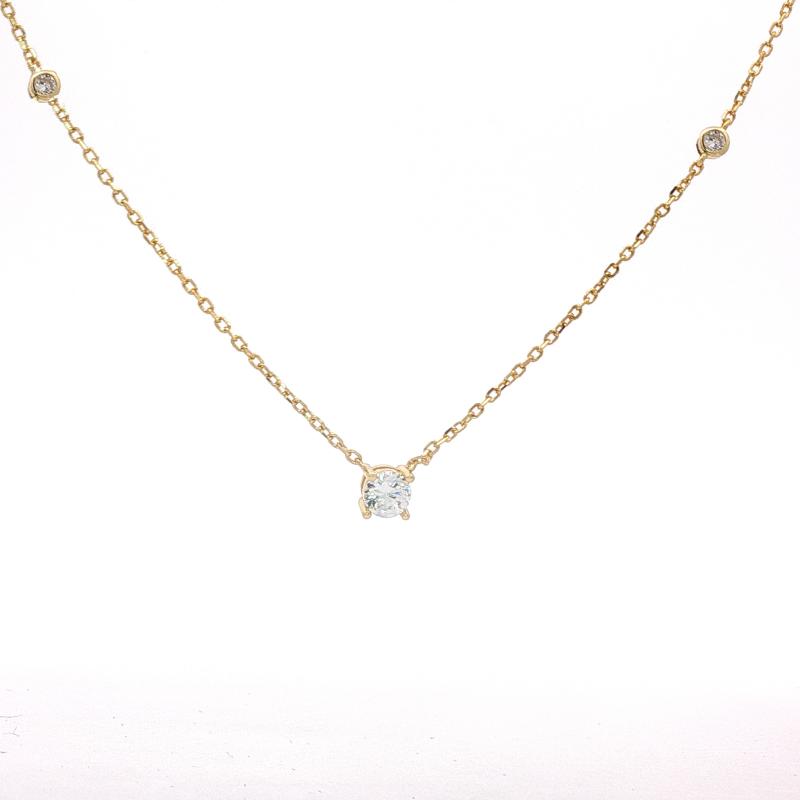 OS Round Stud Necklace 6mm