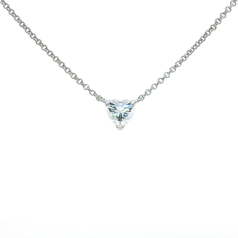 OS Big Diamond Heart Necklace