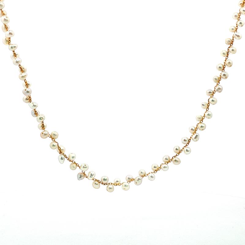 OS - Full Pearls Choker Free Size 
