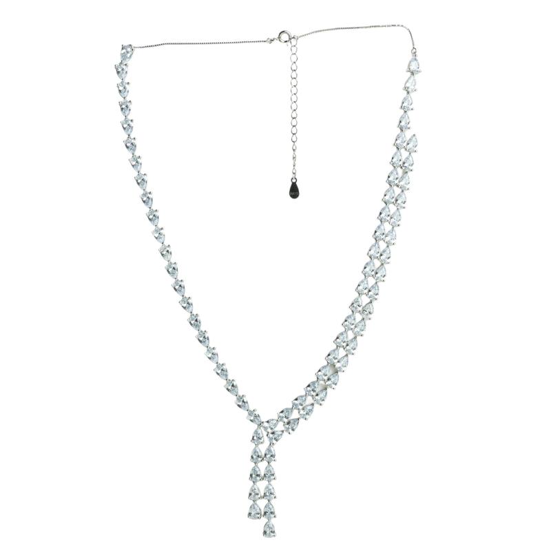 OS - Pear Cascading Diamond Choker