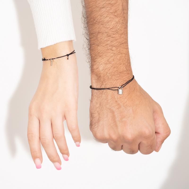L&V - Lock & Key Couple Threads Bracelet