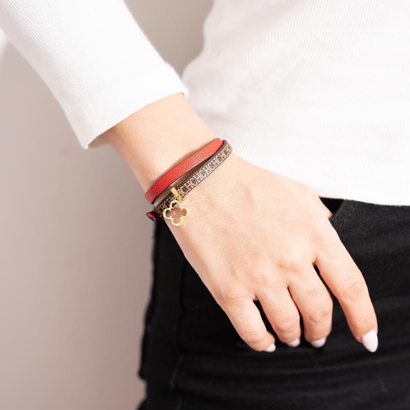 CH - Logo Club Leather Bracelet