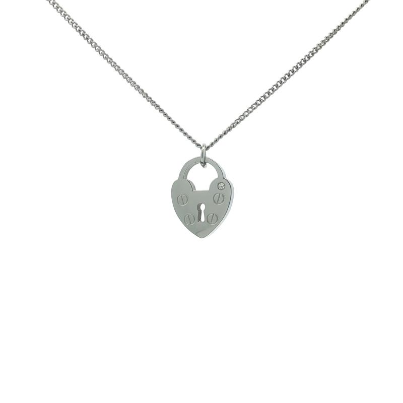 CAR - Heart Padlock Necklace 2