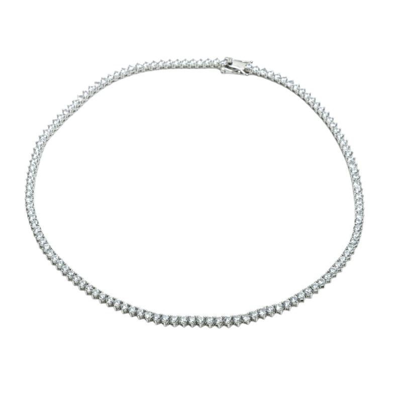 OS Tennis Necklace Silver (3mm)