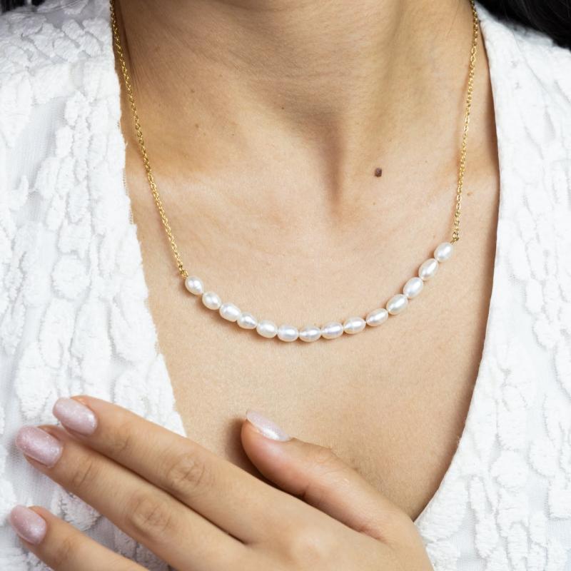 Long Pearls Necklace