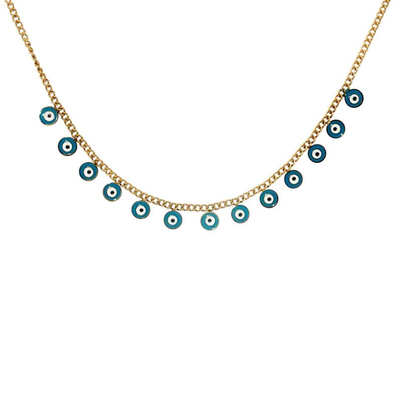 Tiny Blue Eyes Choker