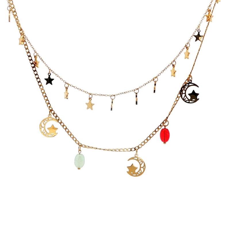 Starry Nights w 2 Chains Choker