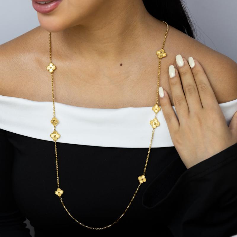 Long Necklace - 8 Clubs VC Motifs
