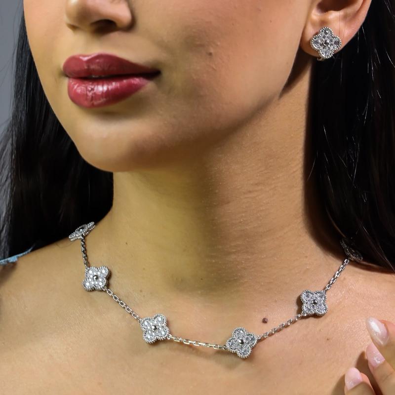 VCA - 10F Full Stone Necklace Set