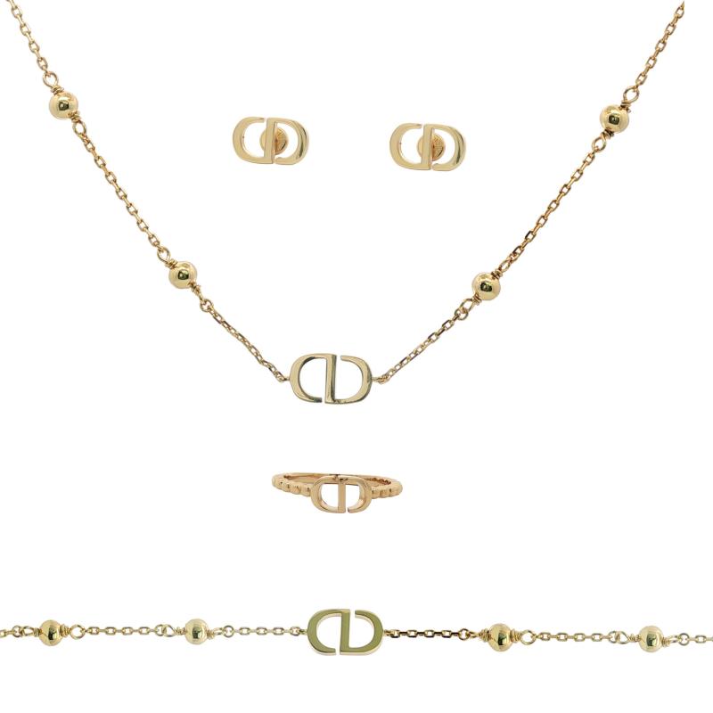 C&D - Logo Text w Shinning Beads Full Set