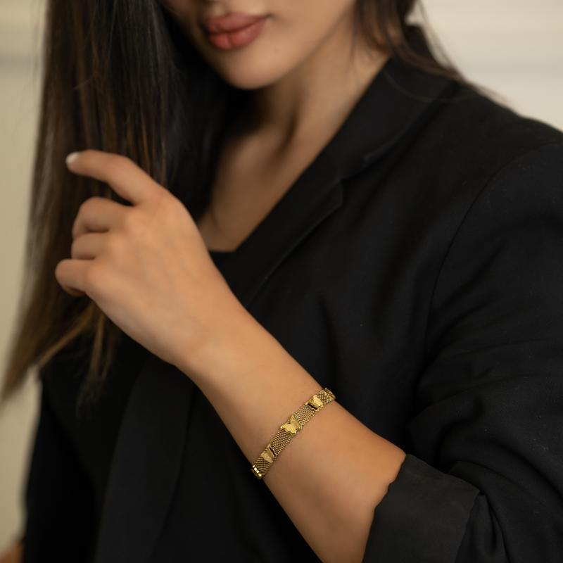 Butterflies Bracelet (Thick )