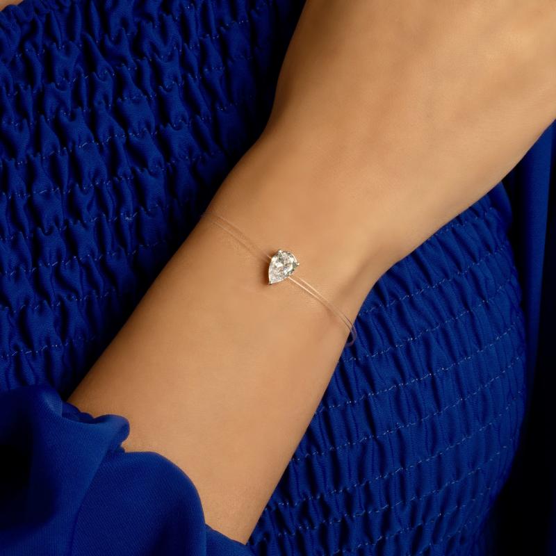 Pear Shaped D String Bracelet