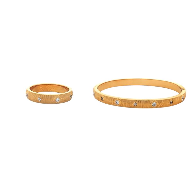 Bangle Set - Brushed Radiance Duo (G)