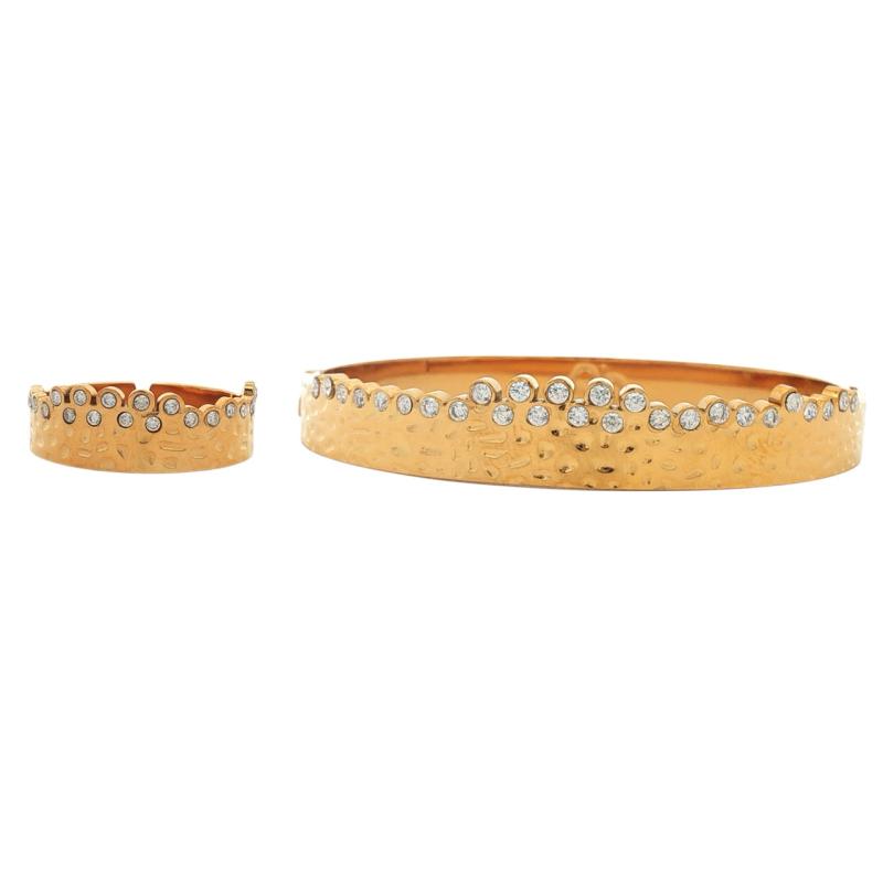 Bangle Set - Crown Crest Duo (G)
