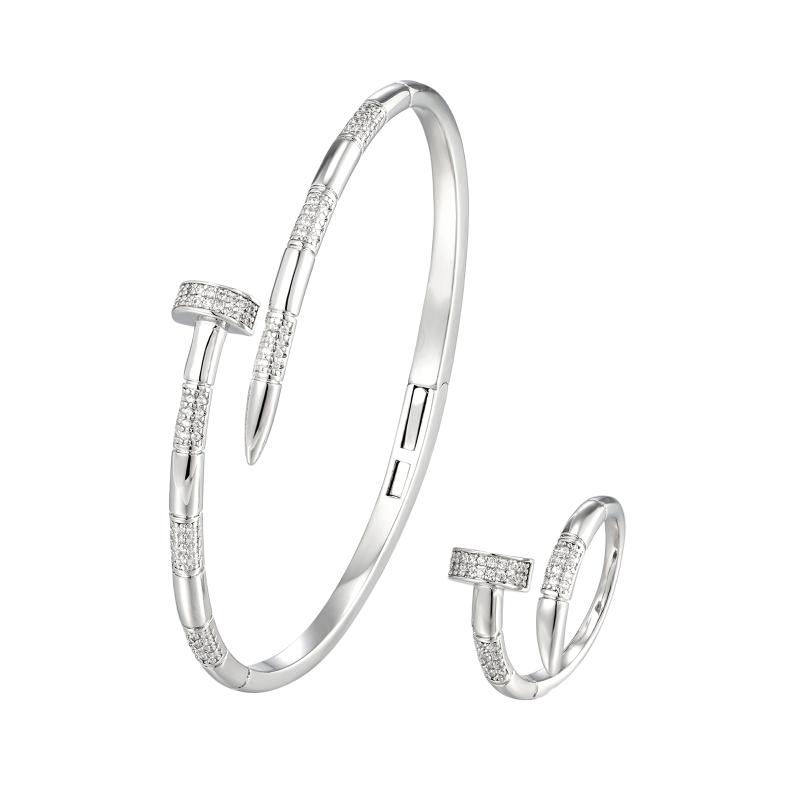 SA Bangle Set - Crystal Head Nail (S)