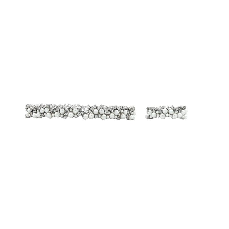 SA Bangle Set - 3D Stones & Pearls (S)