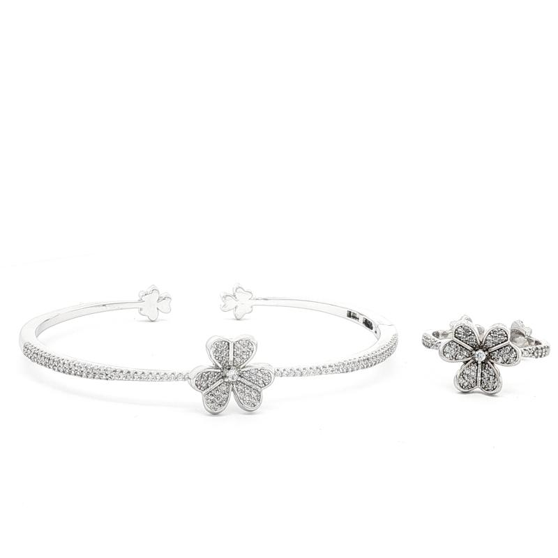 SA Bangle Set - End to End FS Flowers (S)