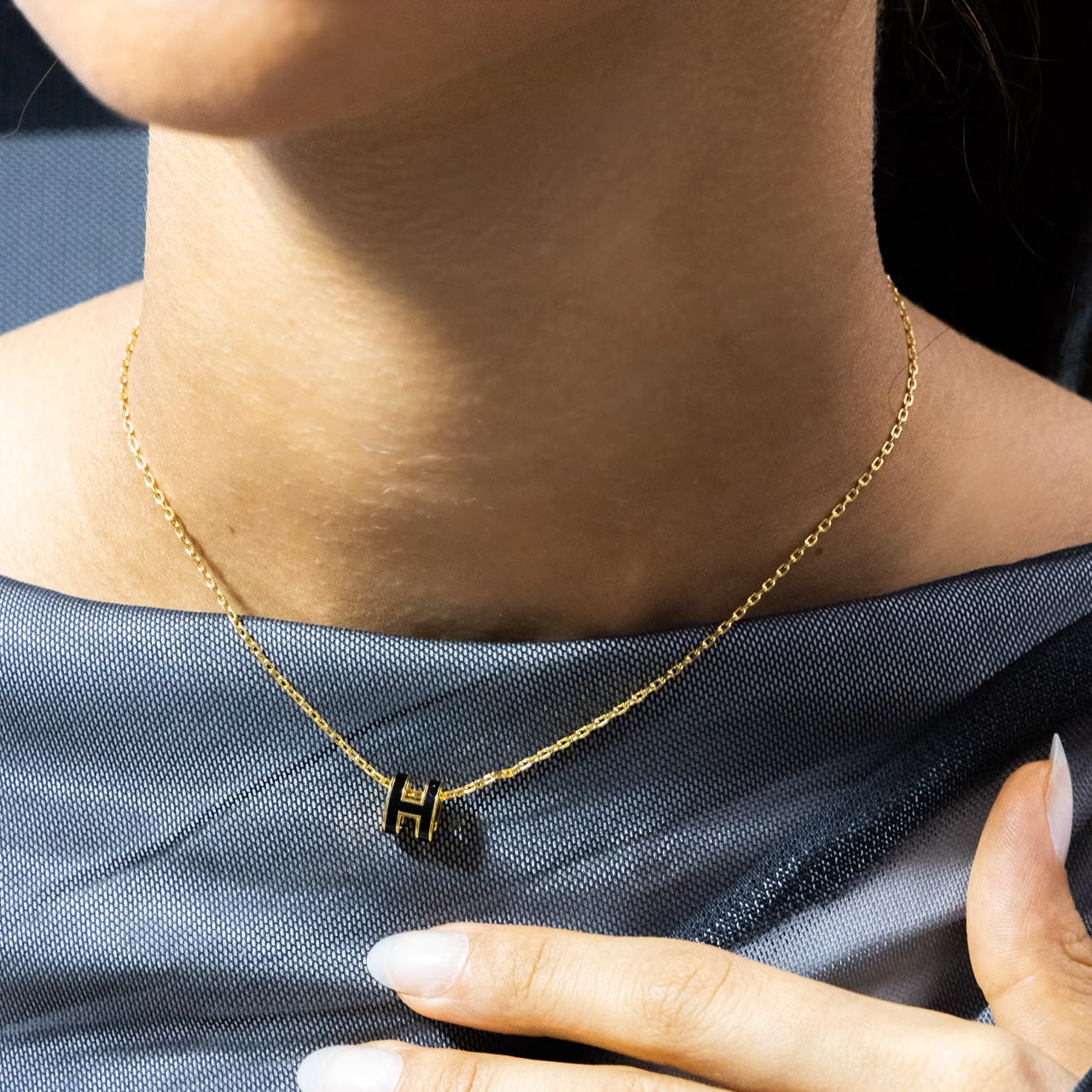 HER- Sm H Logo Necklace