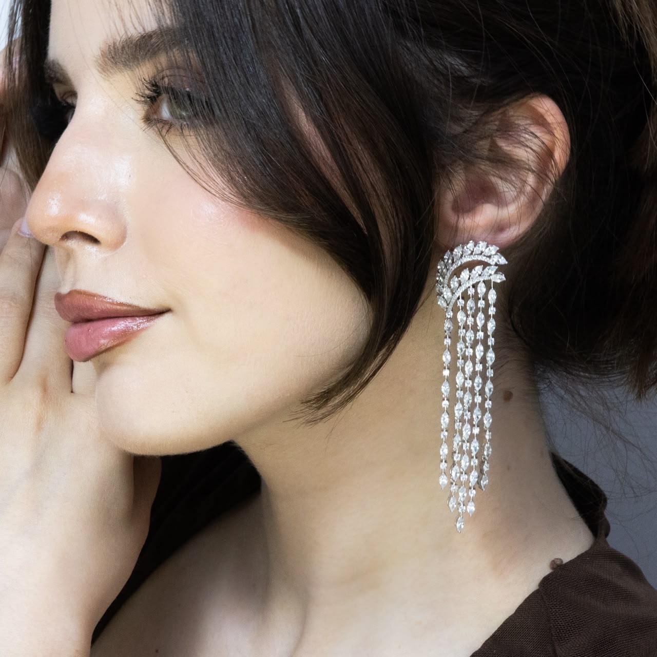 SA Earrings - Sparking Zirconia