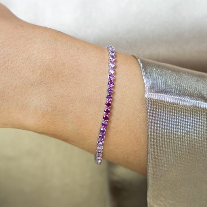 OS Mini - Triple Toned Tennis Bracelet