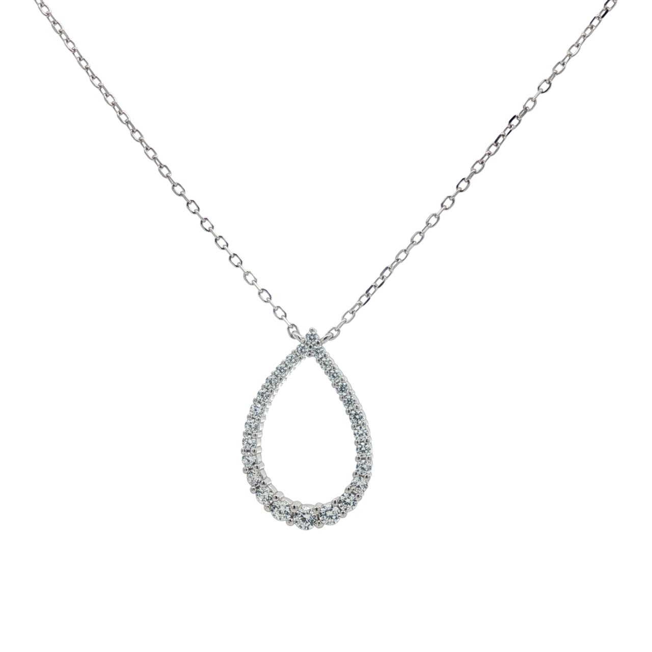 OS - Open Pear Drop Necklace