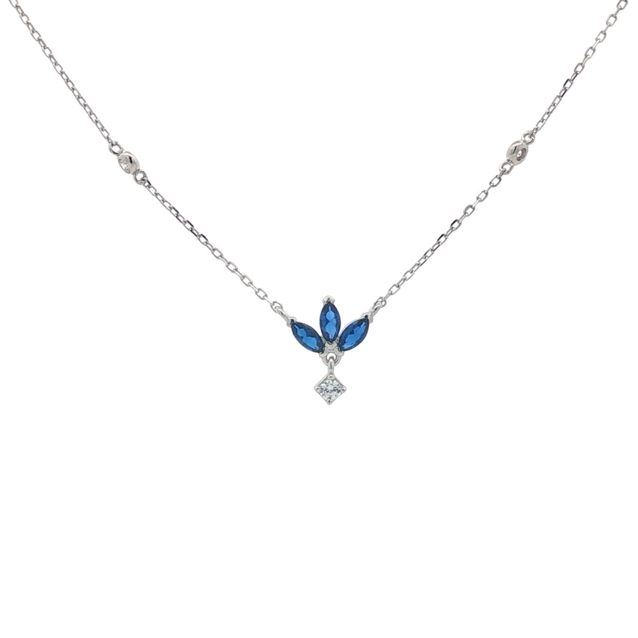 OS - Marquise Trio Crest Necklace