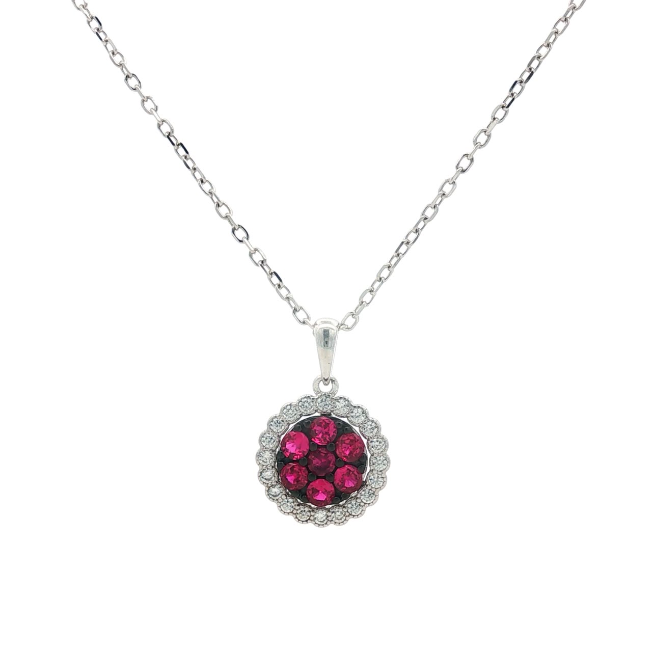 OS - Crimson Halo Necklace
