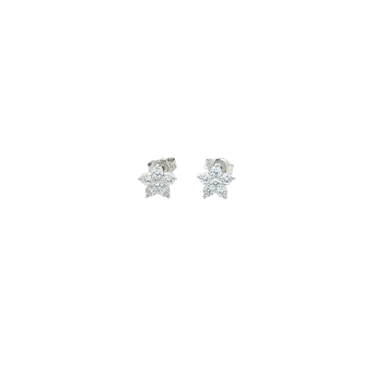 OS - Crystal Flower Studs
