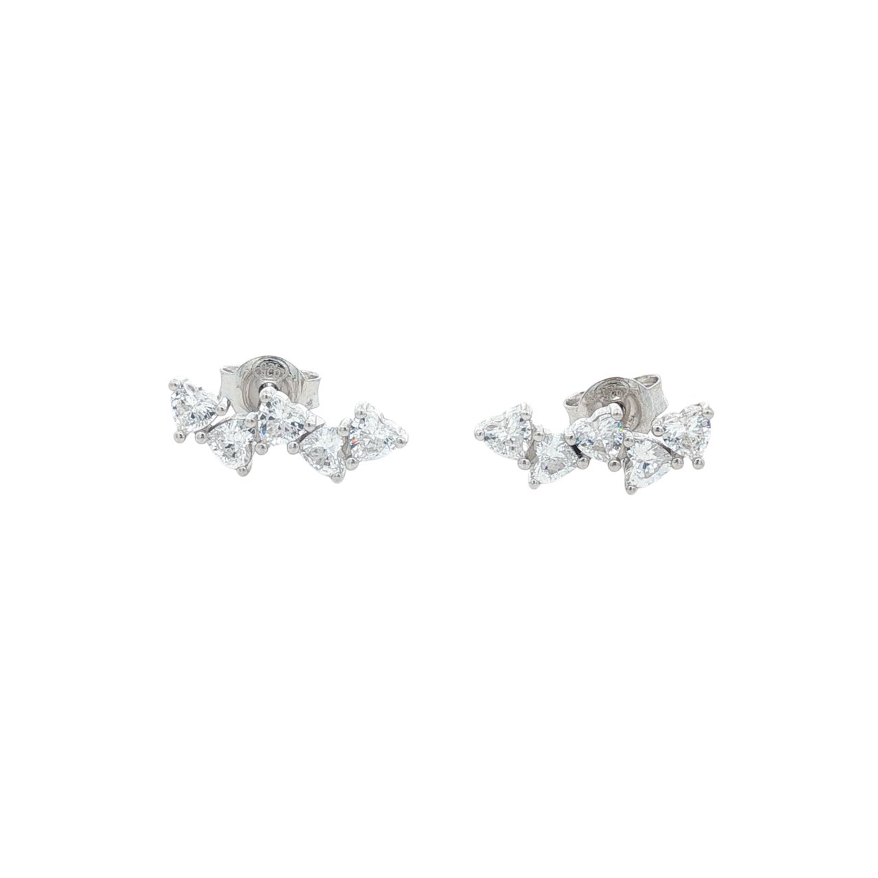 OS - 5 Tiny Heart Connected Earring