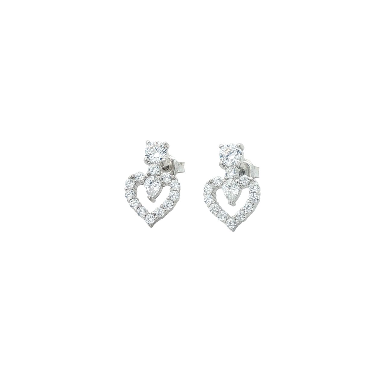 OS - Spark Heart Drops Earring