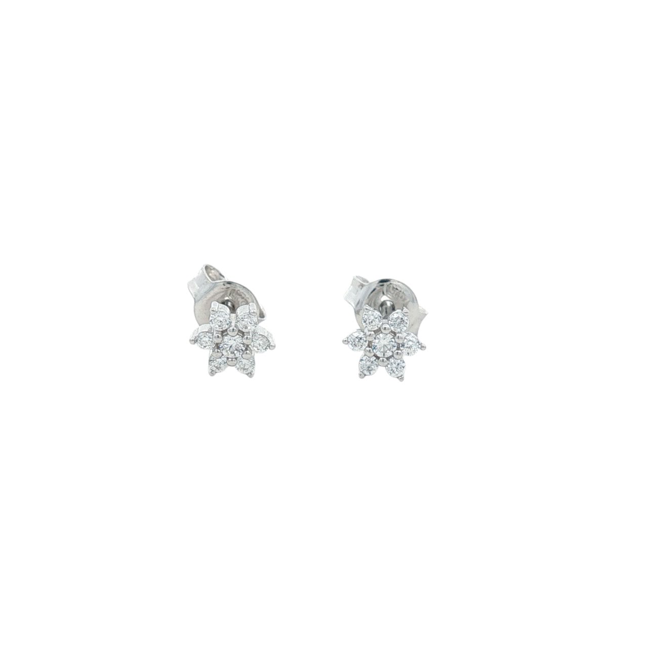 OS - Small Sparkling Flower Studs