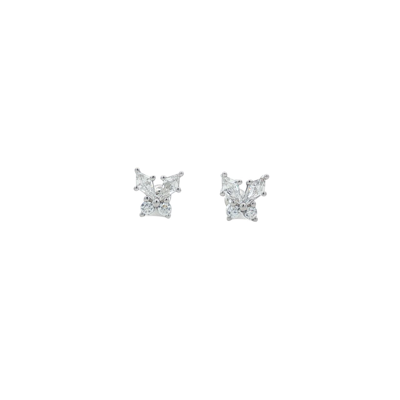 OS - Crystal Butterfly Thread Lock Stud