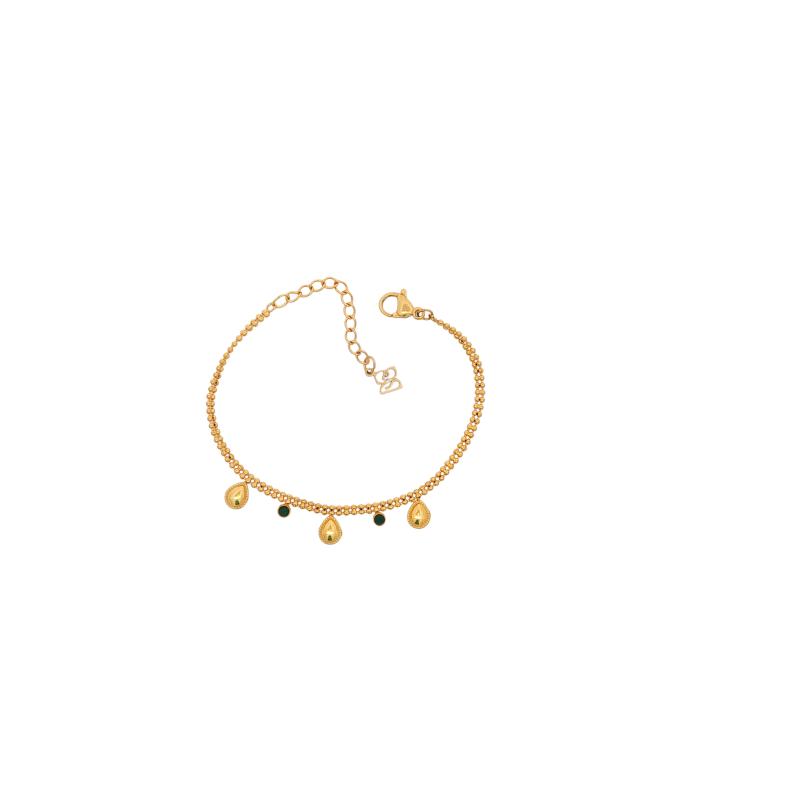 Mini - 3 sm pears & green stone