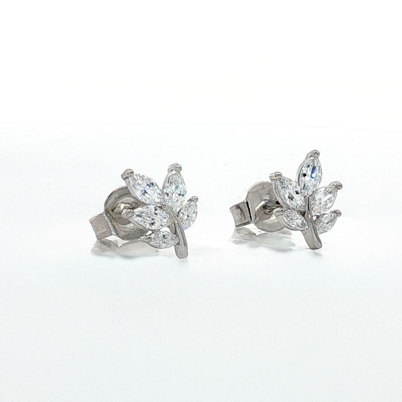 OS Crystals Double Hoop Earrings 