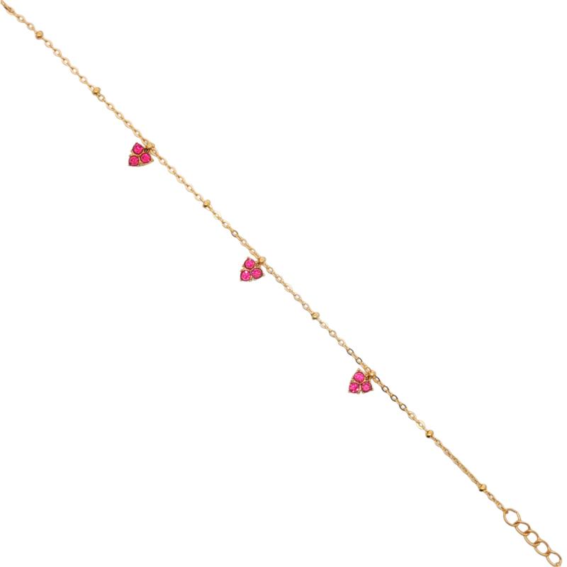 Mini - Cubic zirconia heart charms