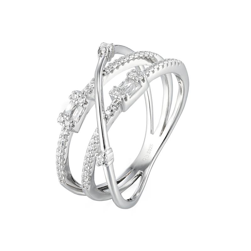 OS Triple Crossover stone Ring