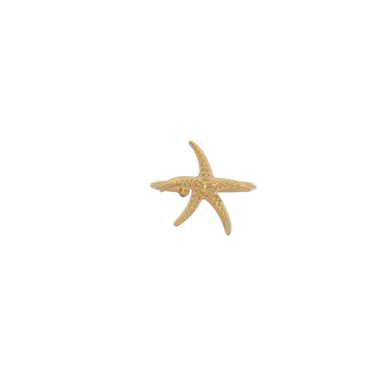 Dotted Starfish Ring (Free Size)