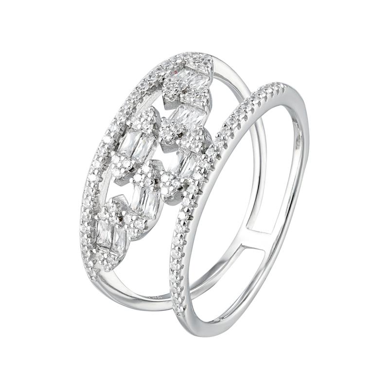 OS Dual Line Crown Ring