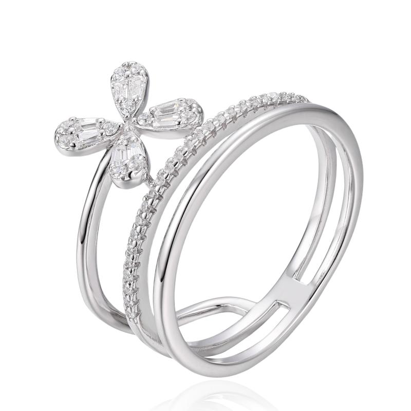 OS Triple Tier Flower Ring