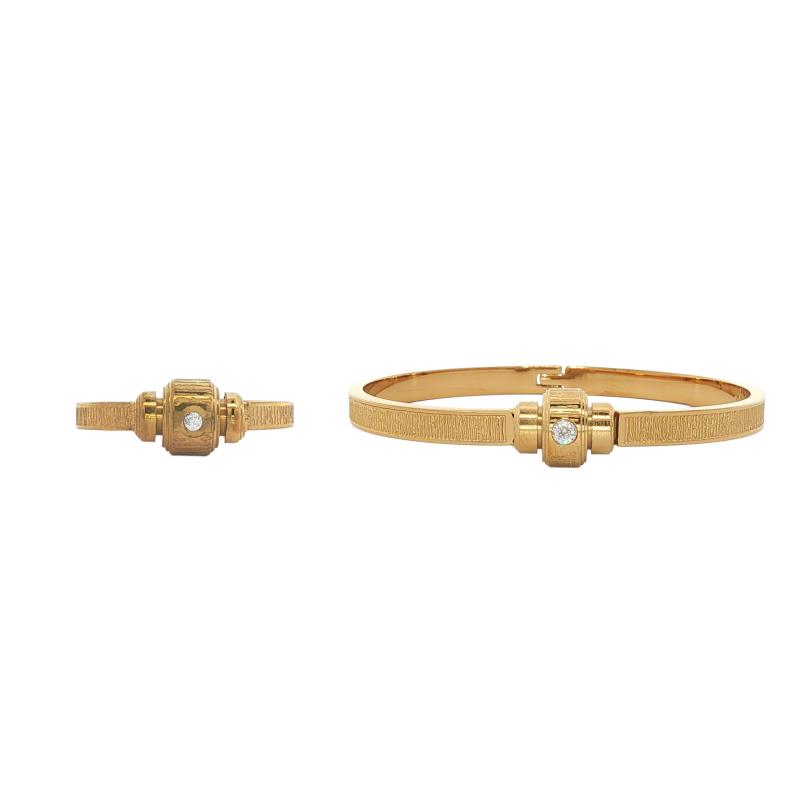 Bangle Set - Central Crystal Barrel 