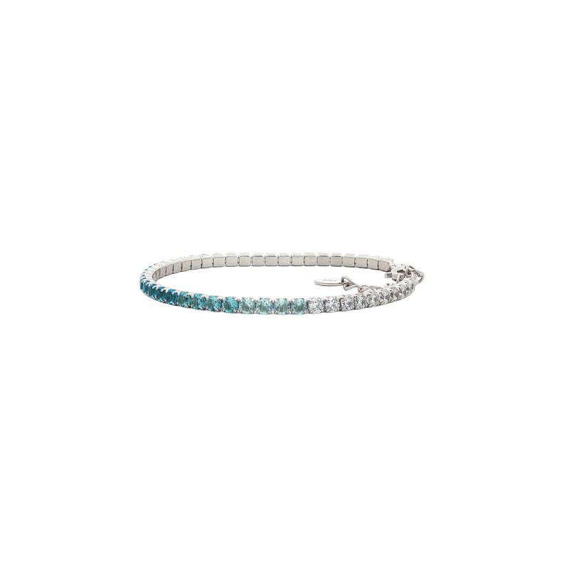 OS - Triple Toned Full Stone Bracelet 