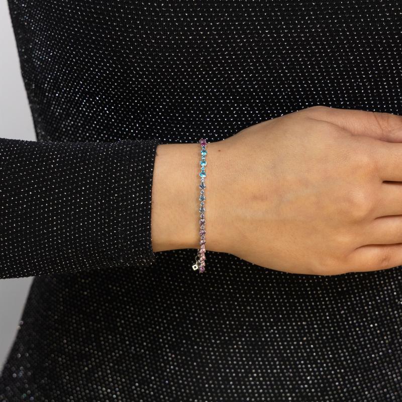 OS - Diff Colored Alt Stones Bracelet 