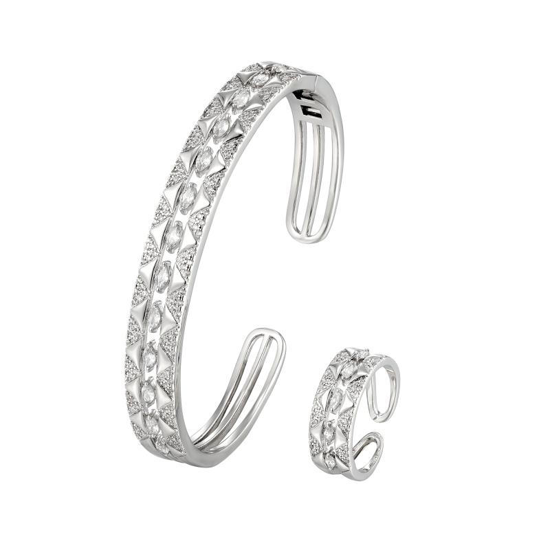 SA Bangle Set Diamond Ridge 