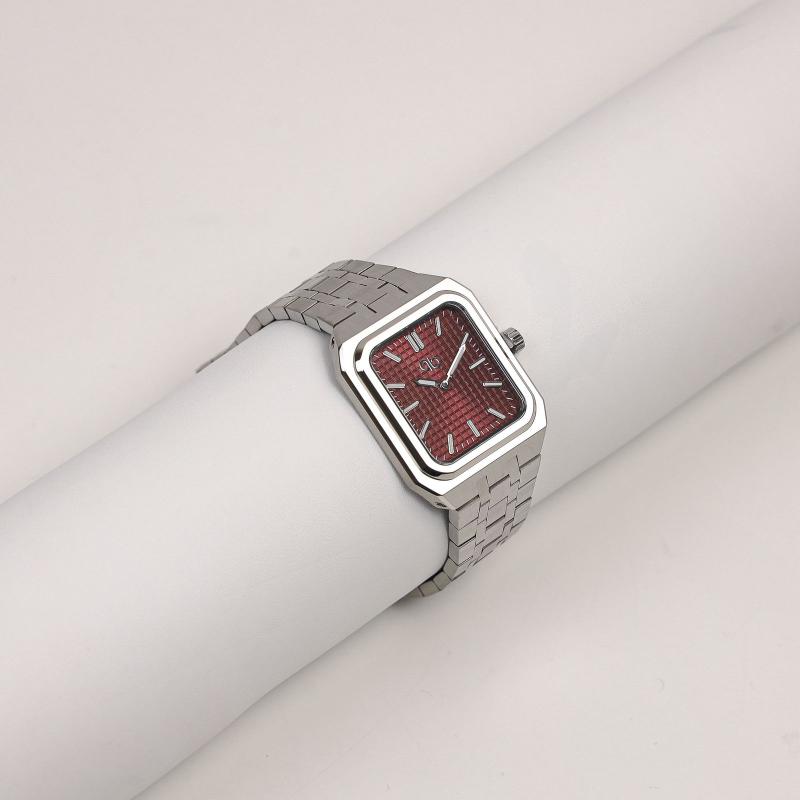 PB Rectangle Men’s Watch – Maroon 
