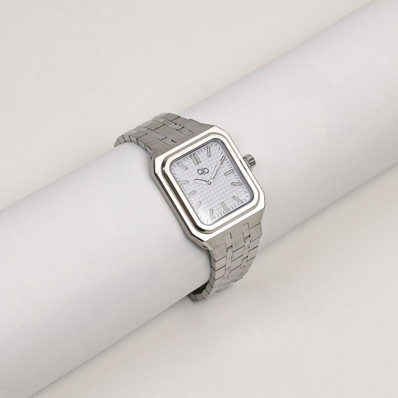 PB Rectangle Men’s Watch – White