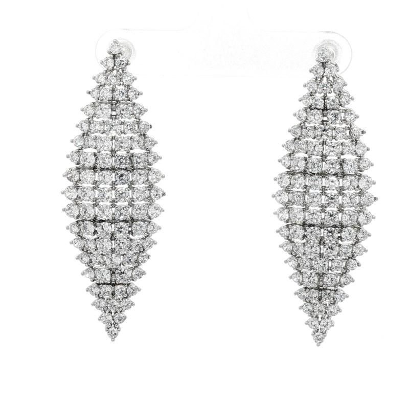 SA Earrings Diamond Shape Full Stones